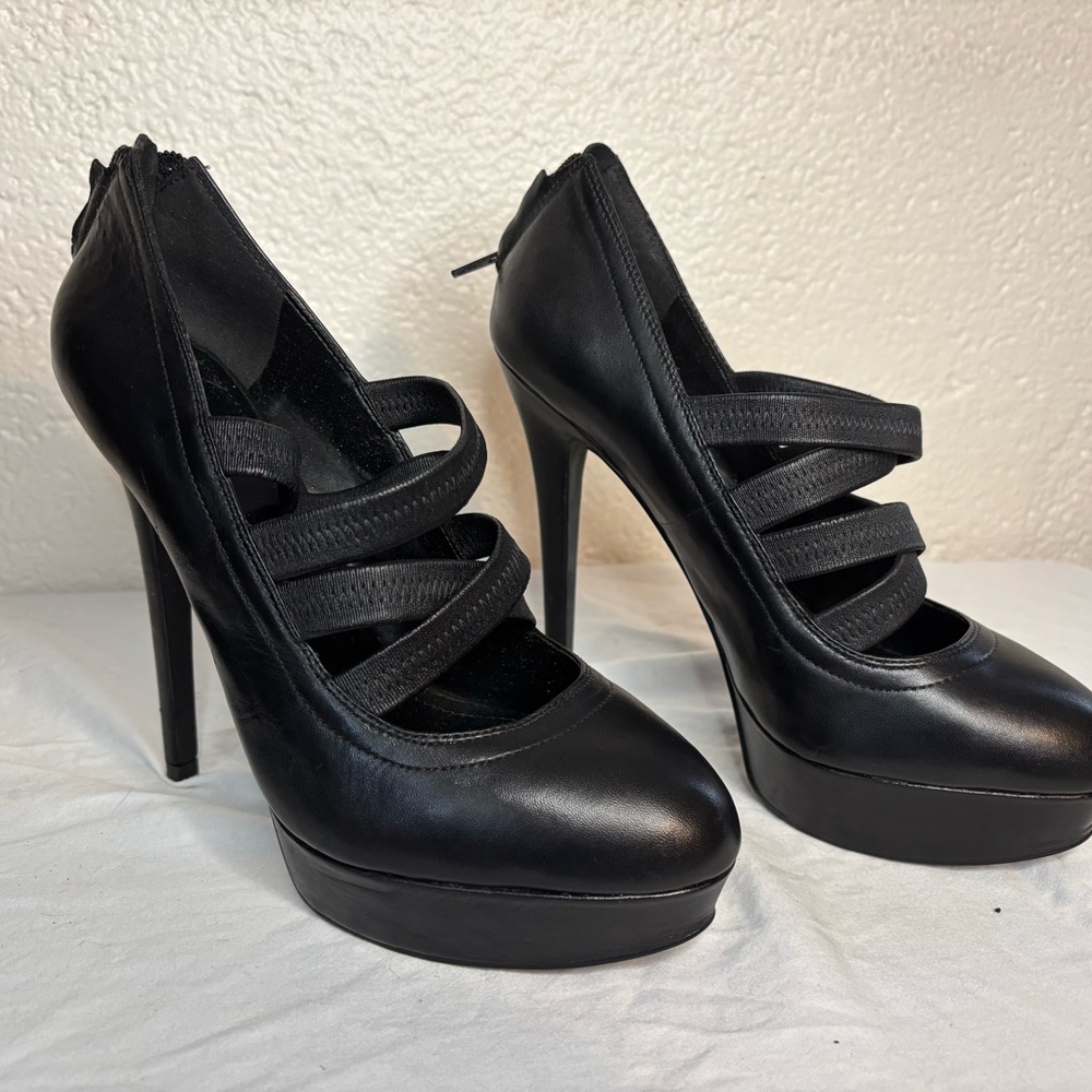Aldo platform black heel